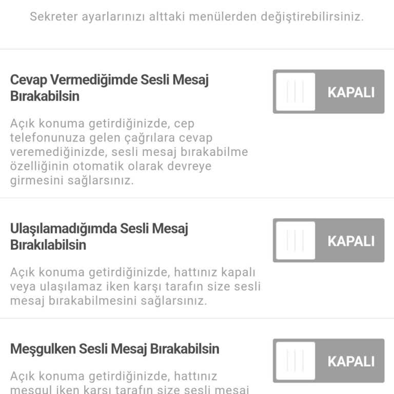 Turkcell Engelli Numara Sesli Mesajı