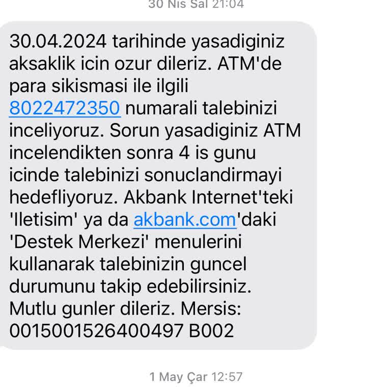 Akbank Bankamatik Para Sıkışması