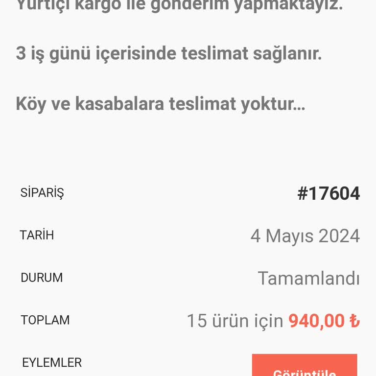 Ege Kozmetik Teslimat Yapılmadı, Sistemde Tamamlandı Olarak Görünüyor