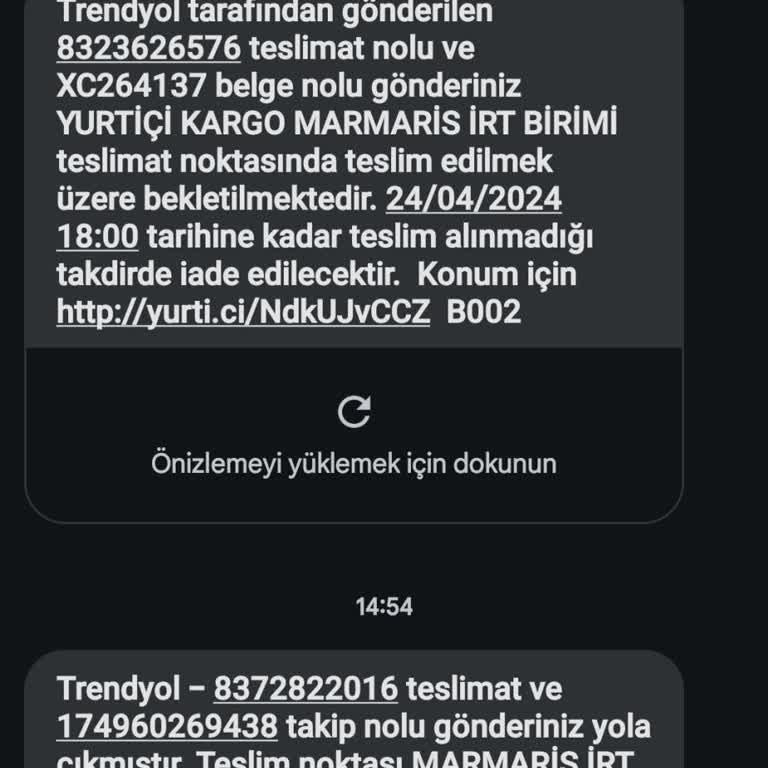 Yurtiçi Kargo Bana Ait Olmayan Gönderi