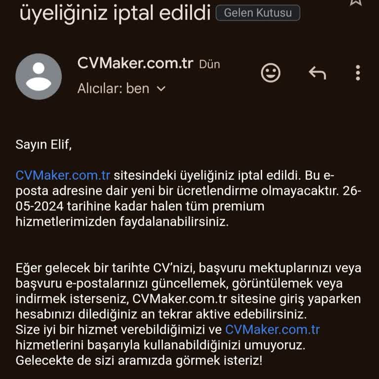 CV Maker Hesaptan Para Çekme