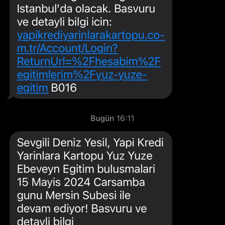 Yapı Kredi Müşterisi Olmamama Rağmen SMS Geliyor