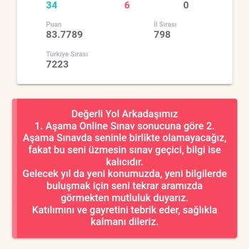 Ufka Yolculuk Sınav Sonuçları İle İlgili Yaşanan Sorunlar