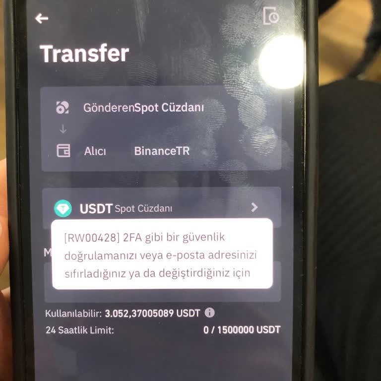 Binance TR Hata Alıyorum Herhalde
