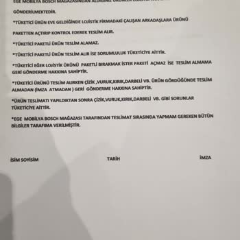 Bosch Ankastre Seti İade