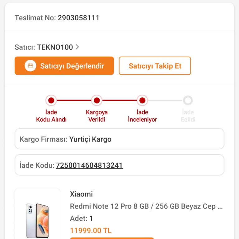Trendyol Alınan Telefon Destek Olan Bile Yok