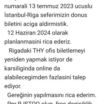 THY Açık Bilet Farkı