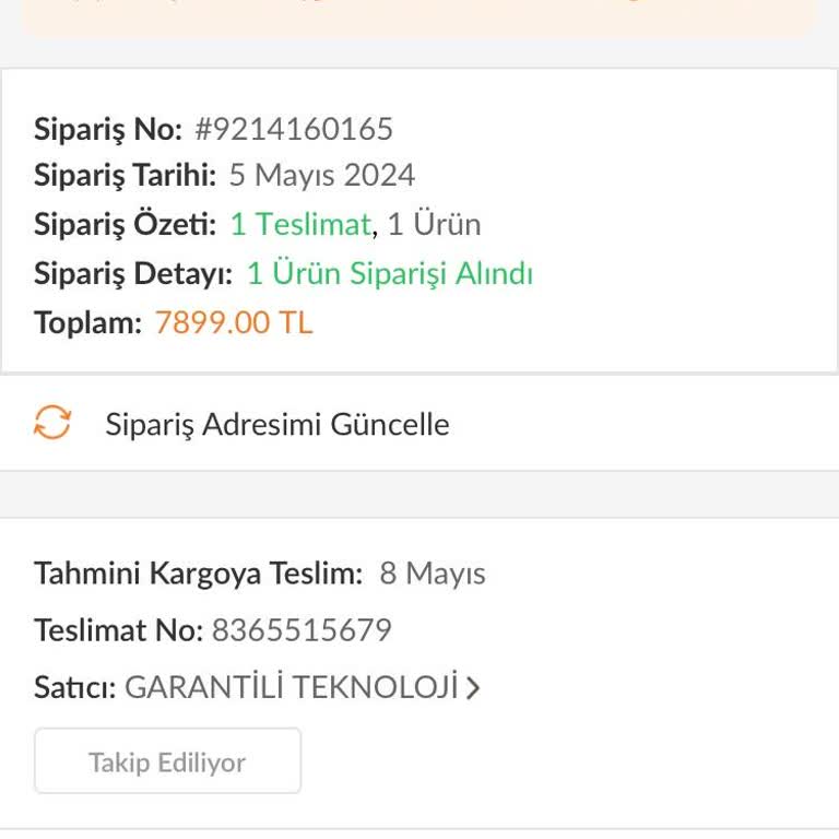 Trendyol'da Geciken Kargo Ve Mağduriyetim