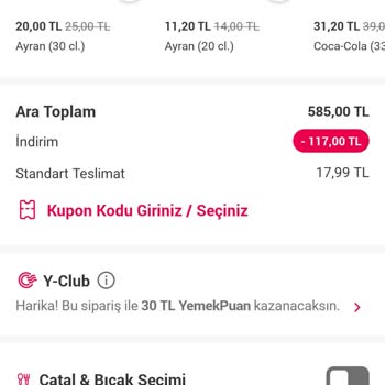 Yemeksepeti Fiyat Farklılıkları Ve Şeffaflık Sorunu