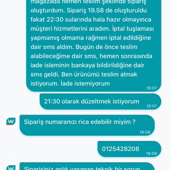 Watsons Hemen Teslimde Yaşattığı Karmaşa Ve Temsilcinin İlgisizliği