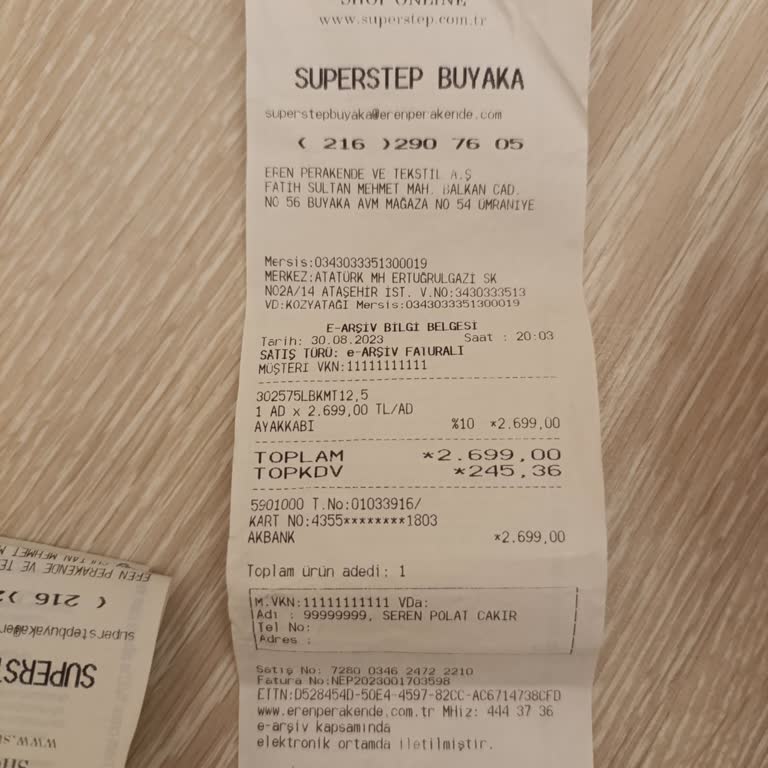 SuperStep Skechers Hatalı Ürünler