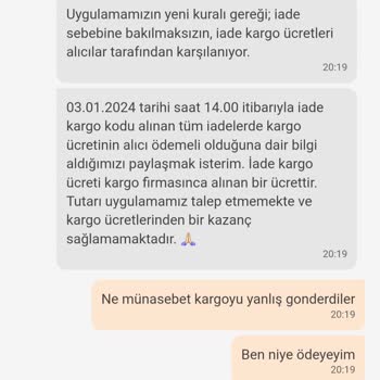 Dolaptan Yanlış Ürün Geldi. Uygulama, İade Ücretini Benden Talep Etti
