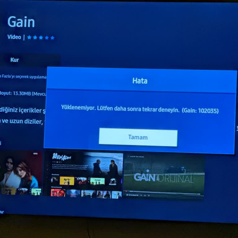 Samsung Televizyonuma Uygulama İndiremiyorum