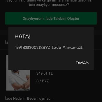 Altınyıldız Classics Muhatap Bulamıyoruz Ve İade Sorunu