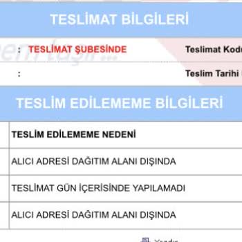 Aras Kargo Bana Ulaşmadan Kargomu İade Etti