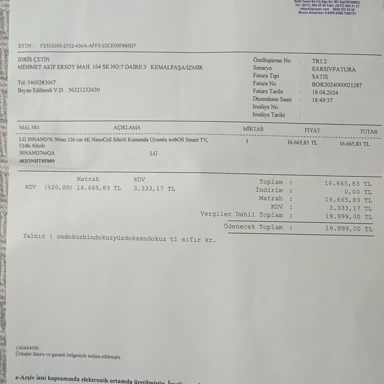 LG Televizyon Görüntü Buğulu