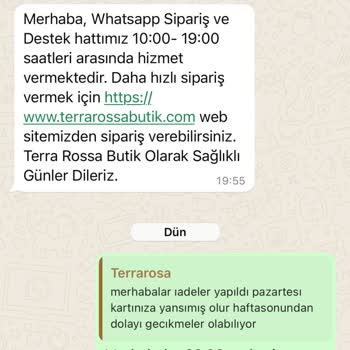 Terra Rossa Butik 1.5 Aydır Ücret İademi Yapmıyor