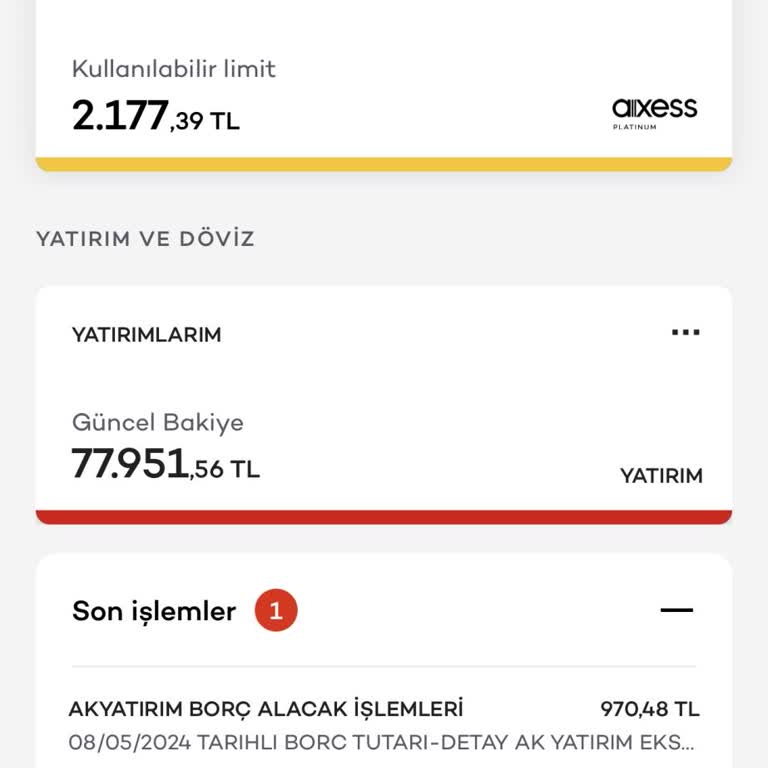 Akbank Ak Yatırım Alacak İşlemi Adı Altında Para Kesimi