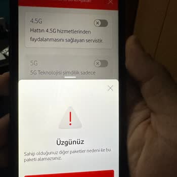 Vodafone Hattı Aldım 4,5G İnternetim Aktif Olmuyor Edge Çıkıyor