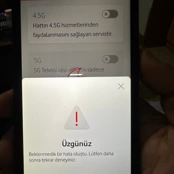 Vodafone Hattı Aldım 4,5G İnternetim Aktif Olmuyor Edge Çıkıyor