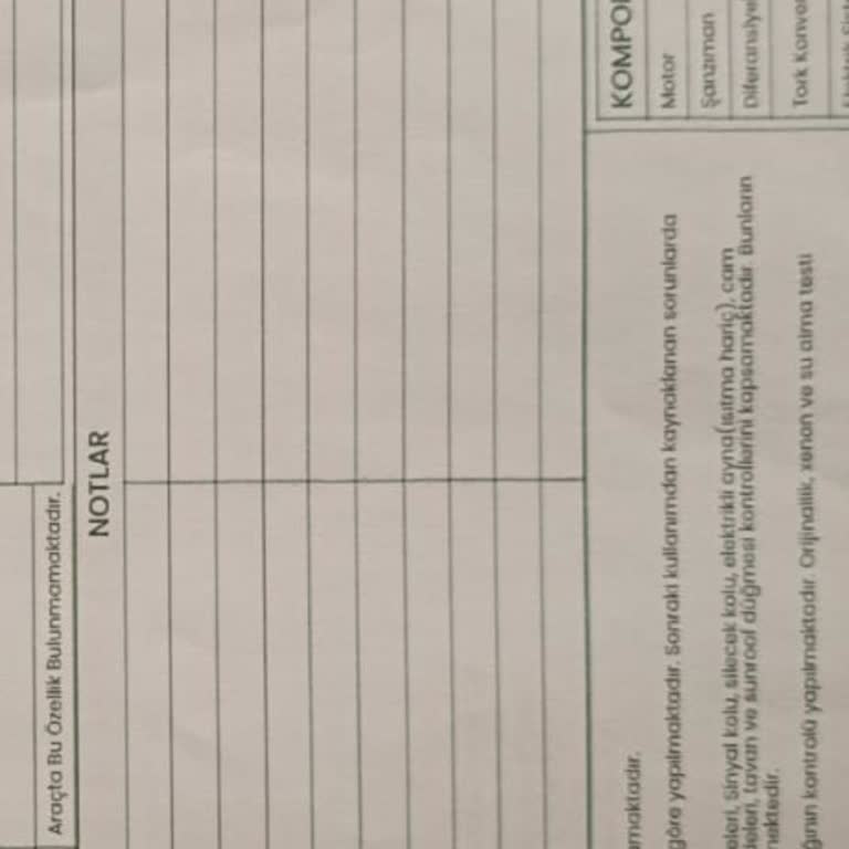 Umran Oto Ekspertiz Şoför Yolcu Koltuğu Emniyet Kemeri Soketleri