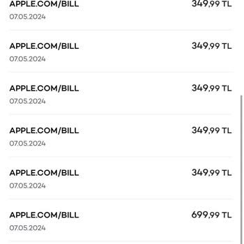 Apple Bıll Para Çekmiş Haberim Olmadan