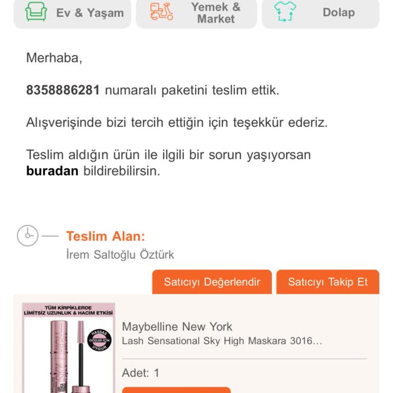 Trendyol Ürünleri Teslim Etmiyor