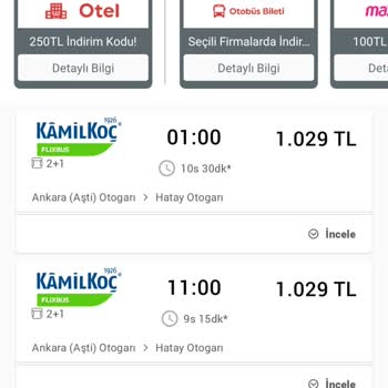 Kamil Koç Turizm Haksız Fiyat Artışı