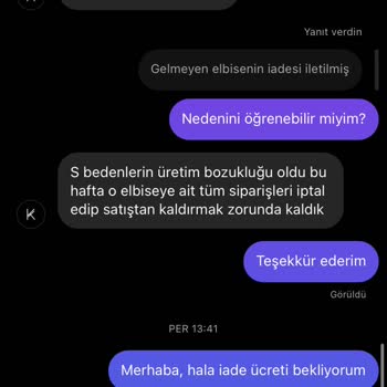 KIRAC (kiraconline.co) Kırac.co İade Eksik Ürün Sorunsalı