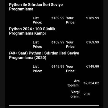 Udemy Kurslarımı Vermiyor Göstermiyor