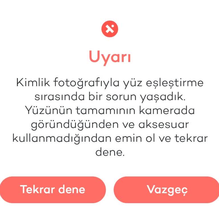Tosla Doğrulama Esnasında Hata Veriyor