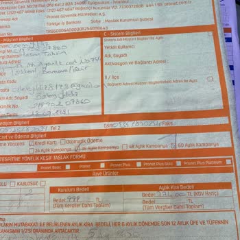 Pronet Müşteri Memnuniyetsizliği Ve Sözleşme Sorunları