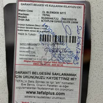 Tefal Powelix Activflow El Blenderı Pişmanlıktır!