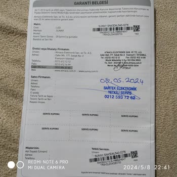 Aldığım Sunny Marka Televizyon Uygulamalara Girmiyor