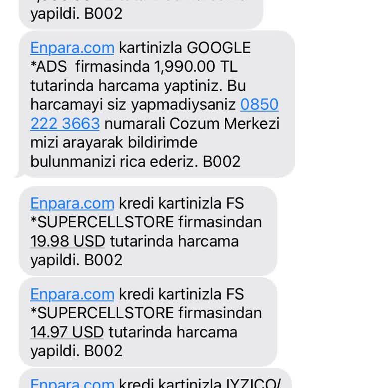 Enpara Kredi Kartımdan İzinsiz İşlemler Ve İade Beklentisi