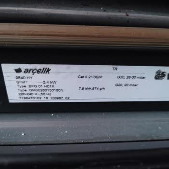 Arçelik 9540 Hy Fırın Düğmeleri Silindi