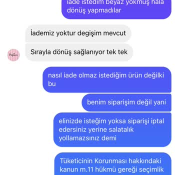 Pepino Butik Yanlış Ürün Ve İade Sorunuyla Karşılaştım!