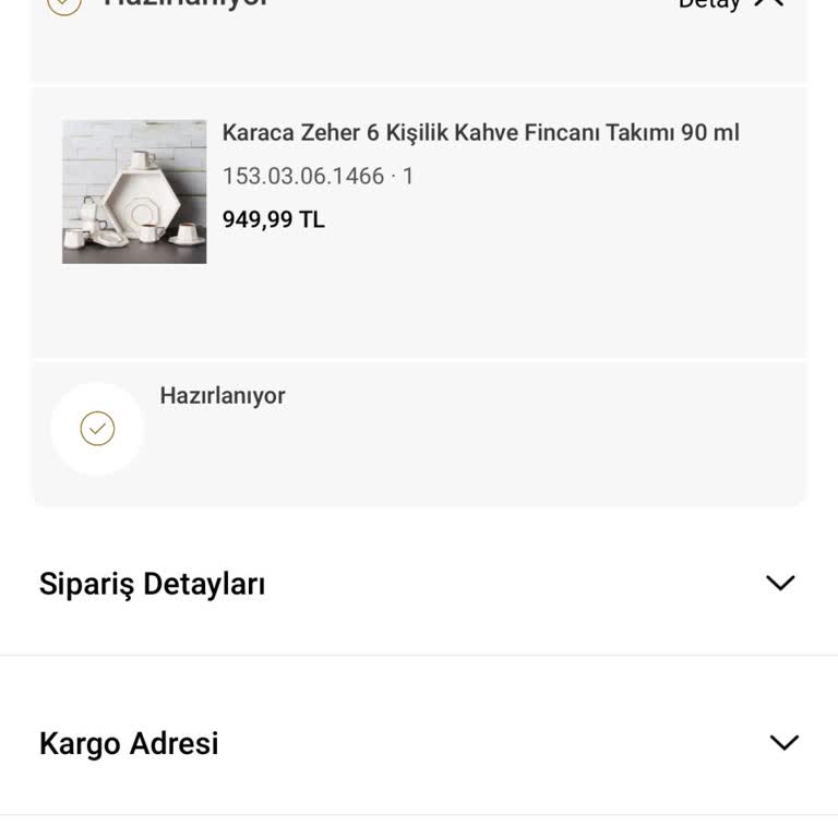 Karaca Home Siparişi Kargoya Vermedi
