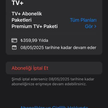 Turkcell TV+ Uygulaması App Store Üzerinden Ödeme Yöntemi Hatası