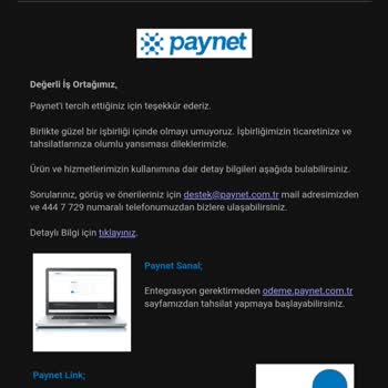Bilgim Dışında Paynet Üyeliği Oluşturma