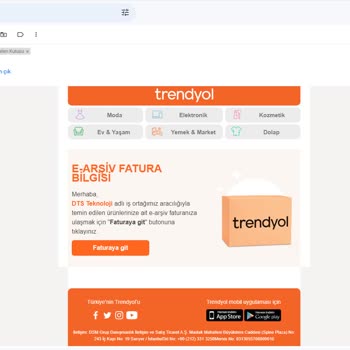 Trendyol Şüpheli Fatura Ve Şifre Yenileme Talebi