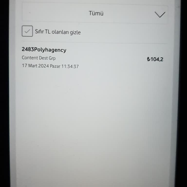Vodafone Yine Kafasına Göre Servis Ücreti Eklemiş