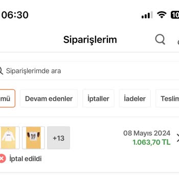 BG Store Gönderilmeyen Ürünler