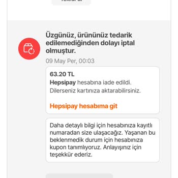BG Store Gönderilmeyen Ürünler
