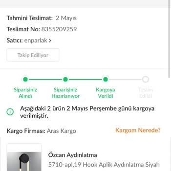 Trendyol Dan Aldığım Aplikler Gelmedi