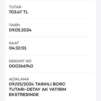 Akbank Ak Yatırım Borç Alacak İşlemleri