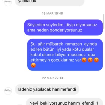 Ladyy Design (Instagram) Bebek Ürünleri Siparişi Ve İade Sürecinde Yaşanan Mağduriyet