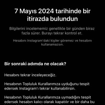 Instagram Hesabım Askıya Alındı