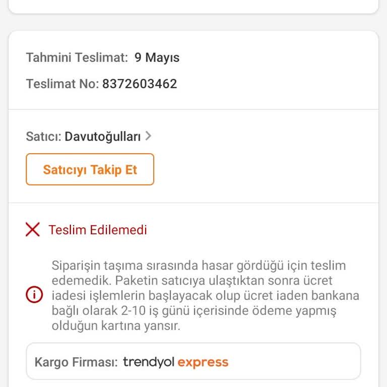 Trendyol'dan Kaynaklı Sorun Olmasına Rağmen Kuponumu İade Etmiyorlar