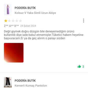 Poderia Butik İade Almamak İçin Kendi Zarar Verip Gönderiyor